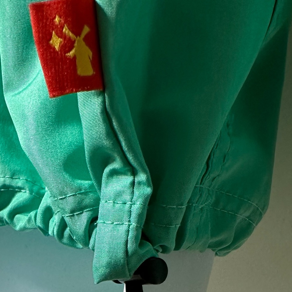 Dutch Bros 1/4 Zip Pullover Anorak Unisex Windbreaker Minty Green/yellow - Picture 6 of 9